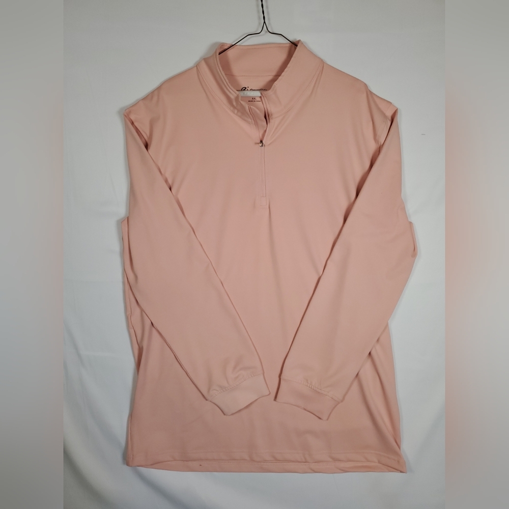 Greenside Pullover Mens XXLarge OR/Pinkish 1/4 Zip Golf Performance 2BX7021